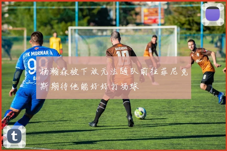 杨瀚森被下放无法随队前往菲尼克斯期待他能好好打场球